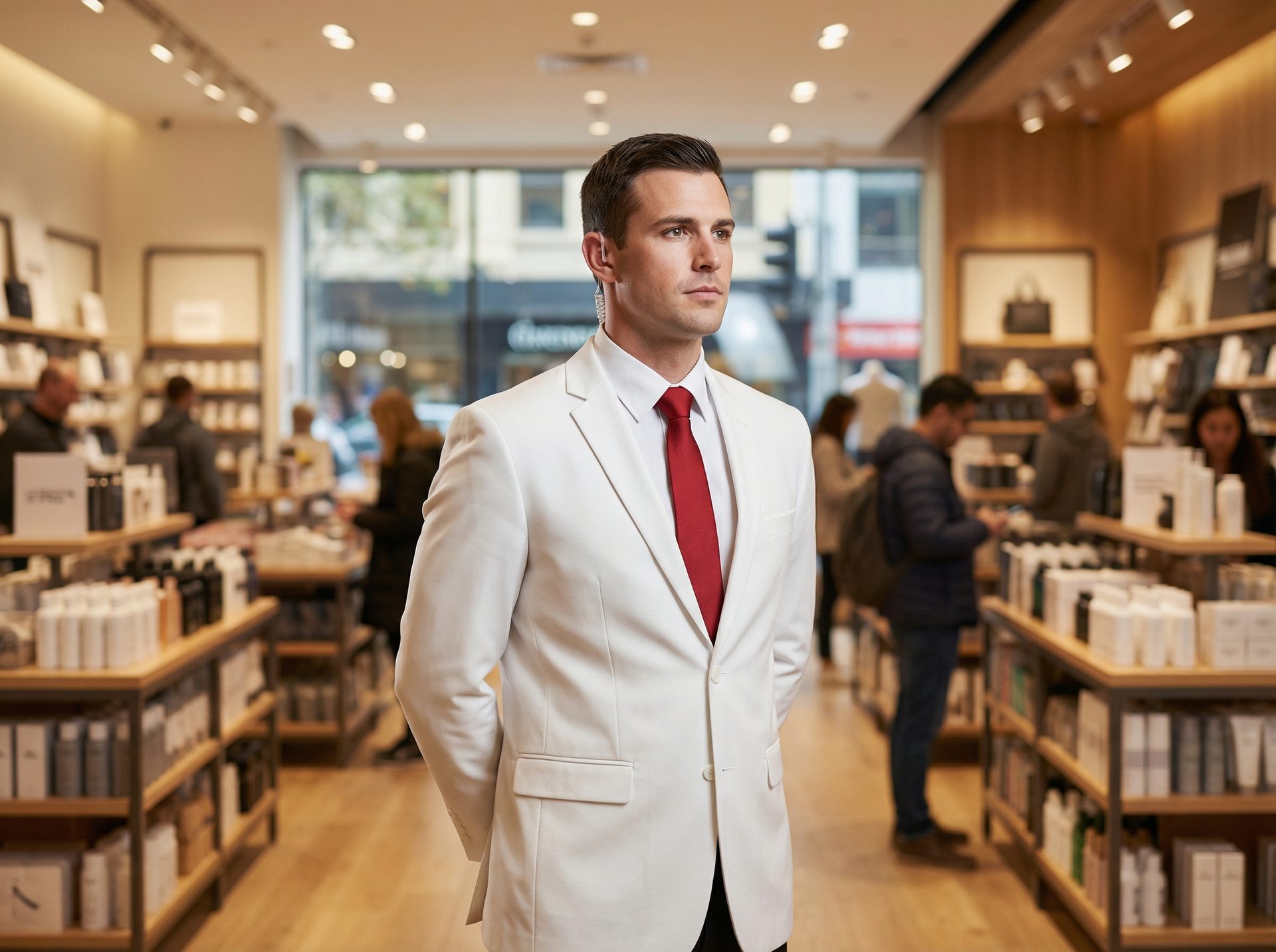 Loss prevention security officer in Melbourne retail store